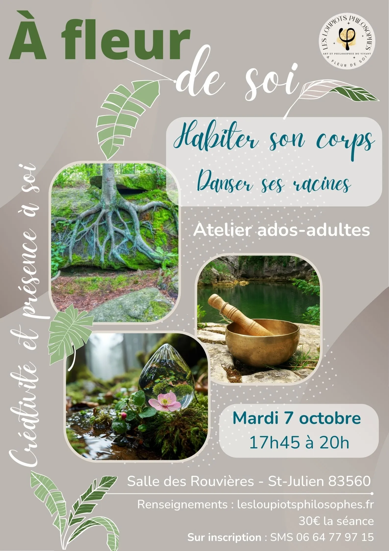 Affiche de l’atelier “Habiter son corps”
