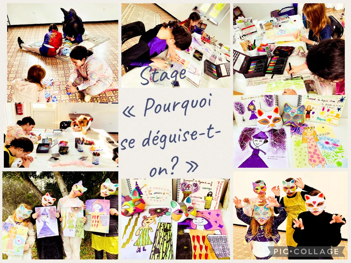 Photos du stage « Pourquoi se déguise-t-on ? », février 2026