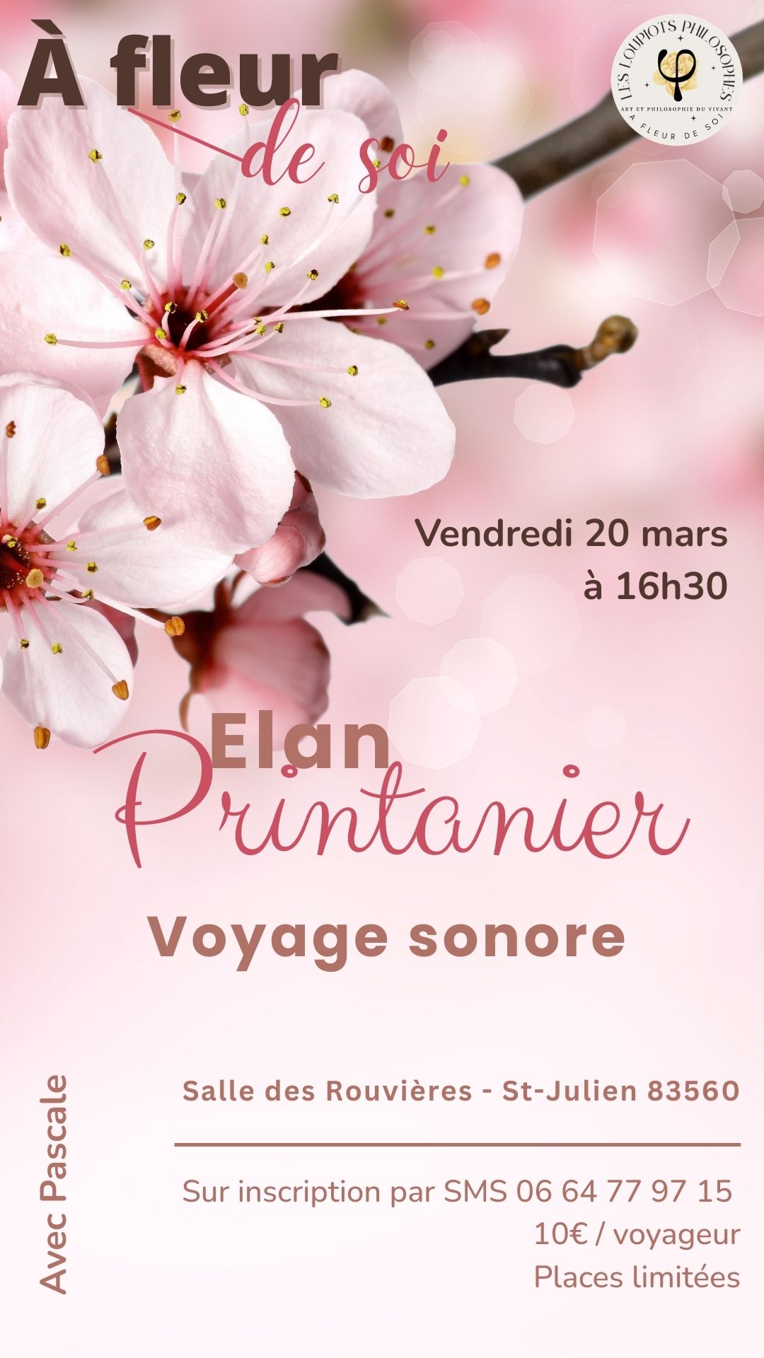 Affiche du voyage sonore « Élan printanier — Voyage sonore de l’équinoxe »